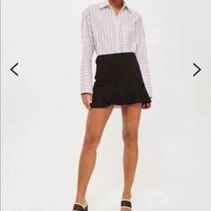 Topshop panelled flippy skirt